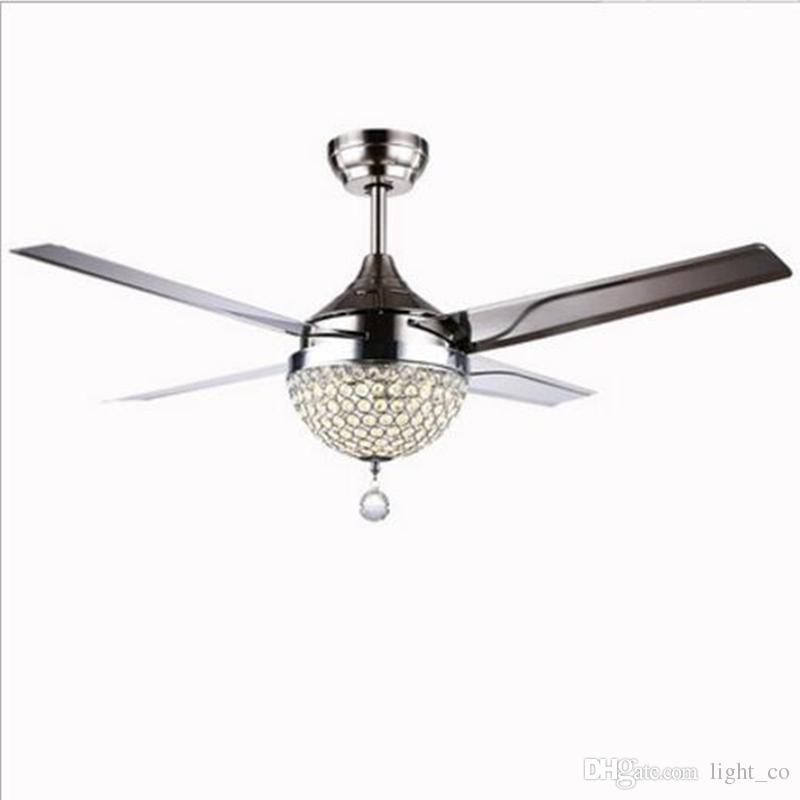 ceiling fans with led lights and remote control 2018 luxury crystal ceiling fan with led lights remote control ceiling BZDWNEI