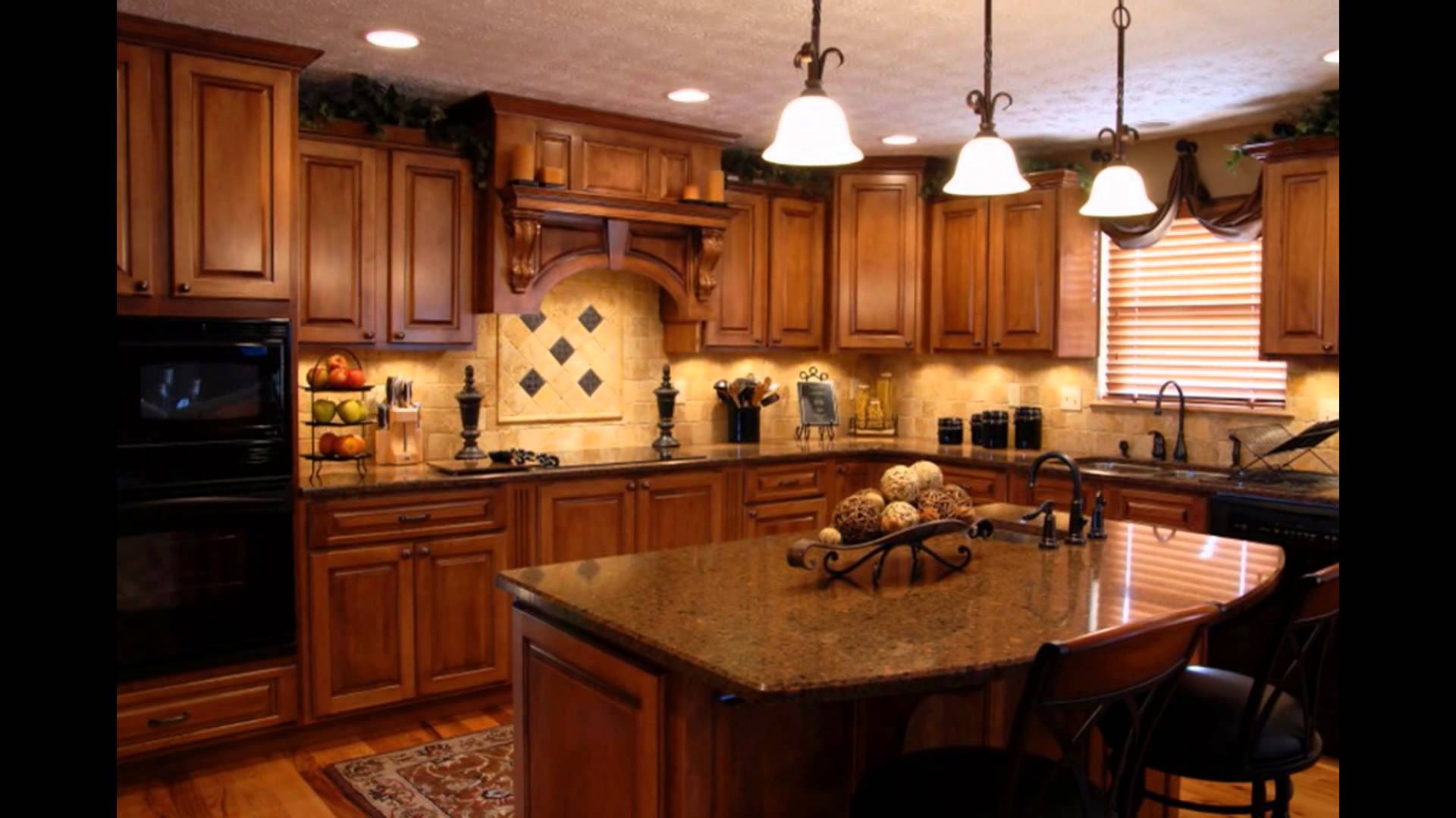 cherry kitchen cabinets with granite countertops cherry-cabinets-with-black-granite-countertops-marble-kitchen- BGGNIED