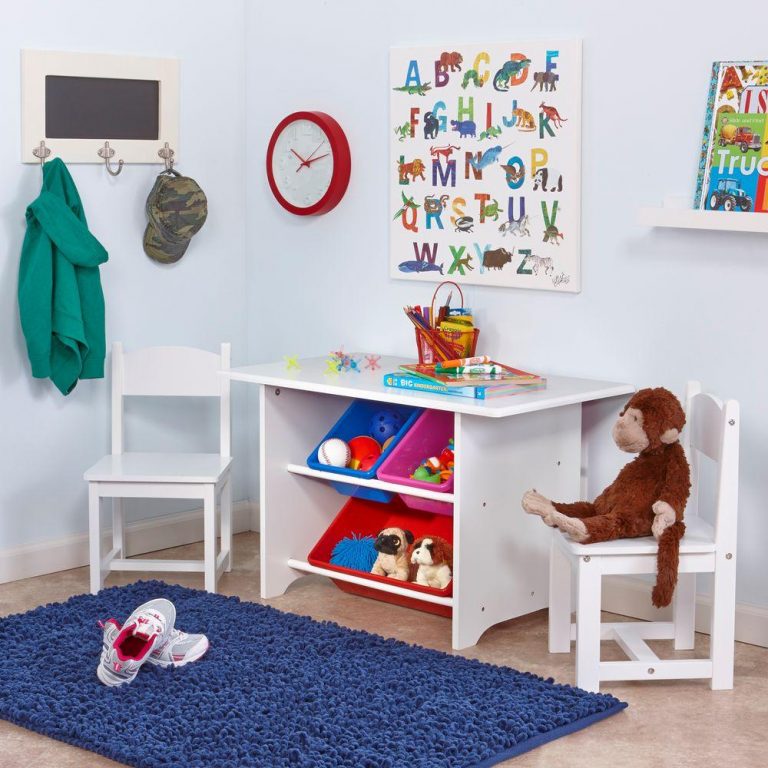 Childrens Table and Chairs with Storage goodworksfurniture