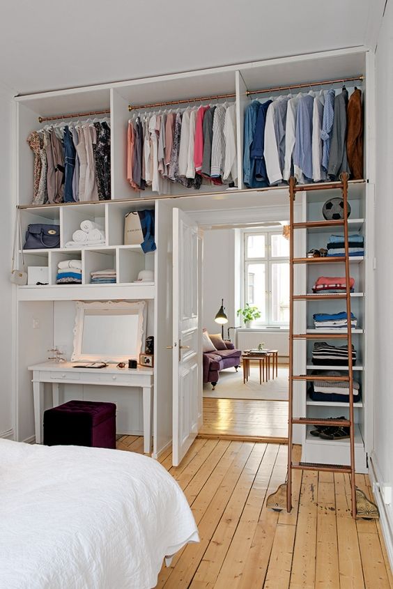 clothing storage ideas for small bedrooms small bedroom storage solution - get rid of the desk and MDWWFIA