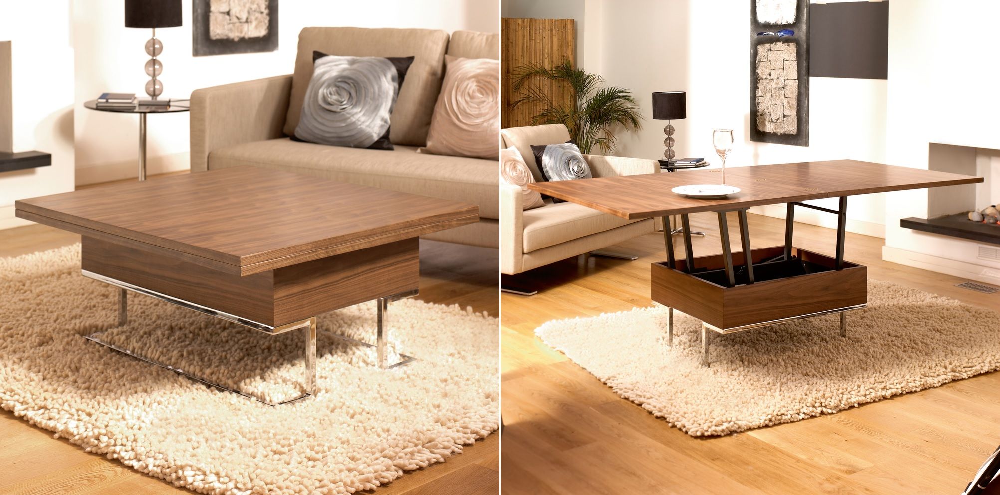 coffee table that converts to dining table walnut convertible coffee table EMUHSVF