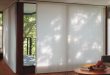 contemporary window treatments for sliding glass doors glass door window treatments - duette ... JQGUSYR