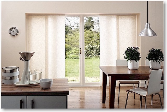 contemporary window treatments for sliding glass doors modern kitchen modern-kitchen NLGTXFA