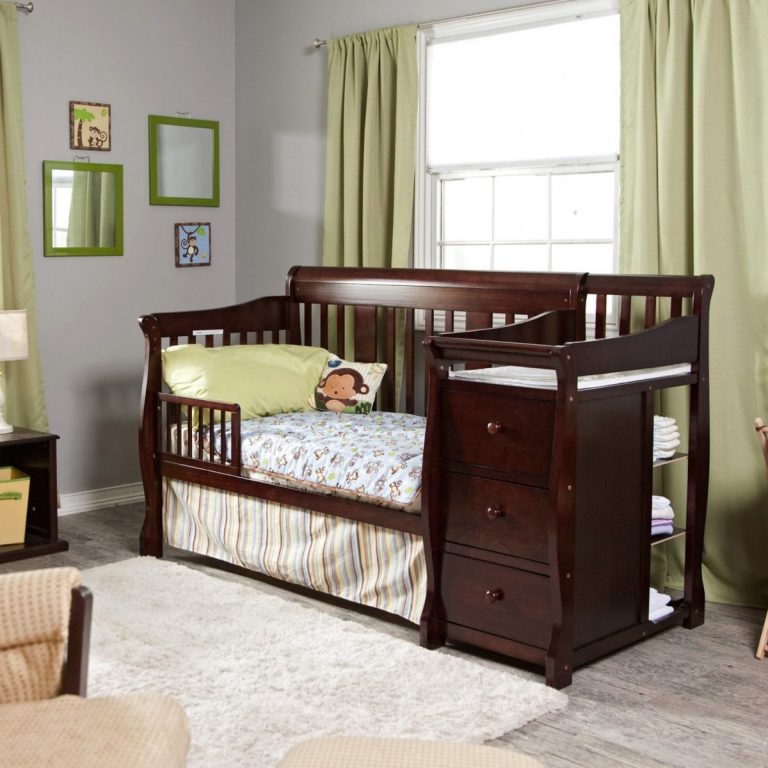 Practical Convertible Baby Cribs with Changing Table goodworksfurniture