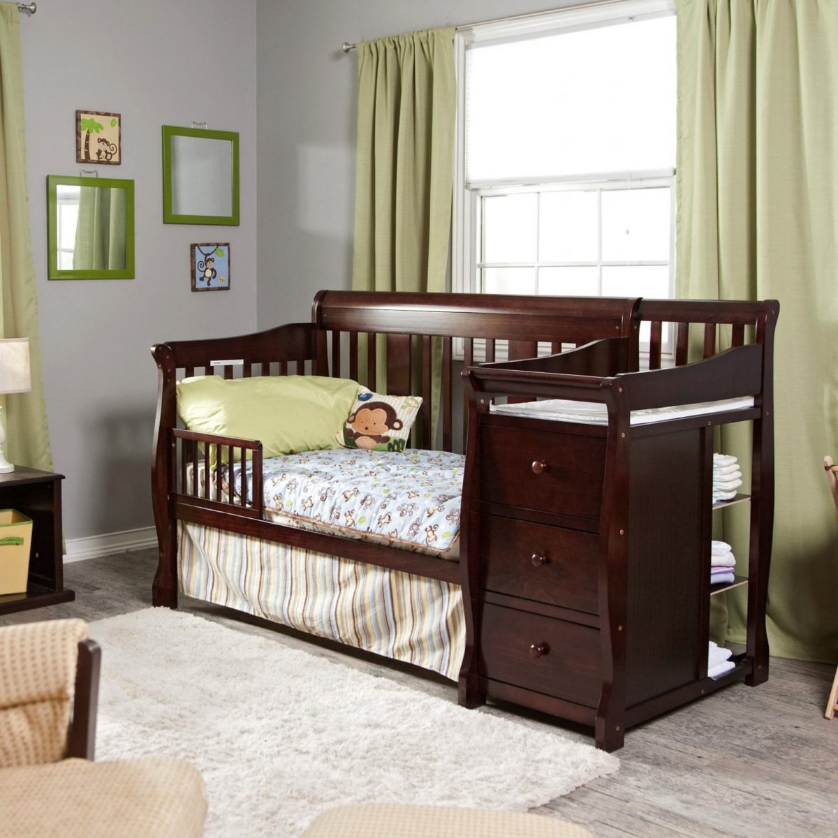 convertible baby cribs with changing table divine storkcraft portofino convertible crib changing table 04586 479 for YJPCINB
