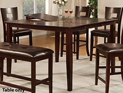 Counter Height Dining Table with Butterfly Leaf counter height dining table with butterfly leaf in dark brown QXJKHLN