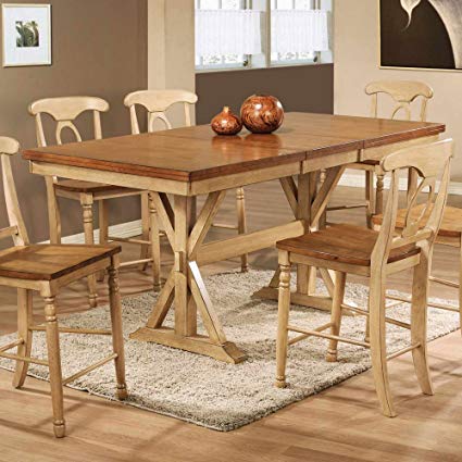 Counter Height Dining Table with Butterfly Leaf winners only quails run counter height dining table with 18 YRKUZSY
