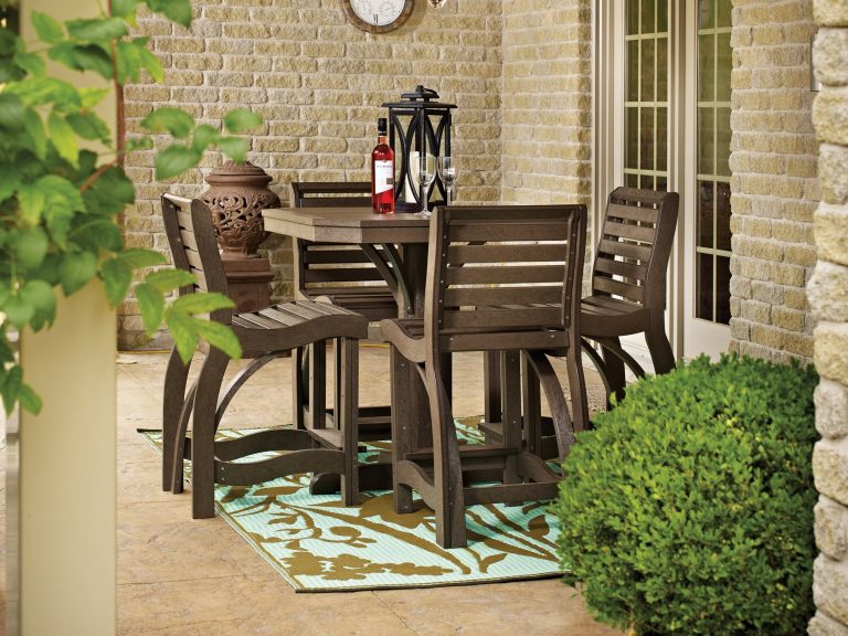 EverBeautiful Counter Height Outdoor Table and Chairs goodworksfurniture