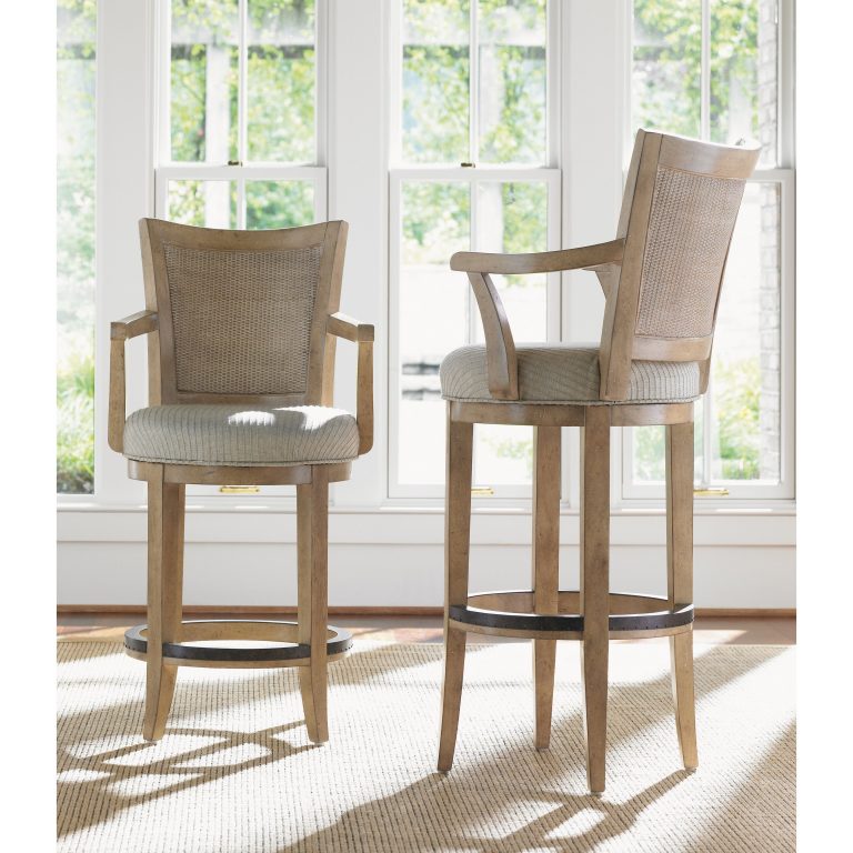 Comfy Counter Height Swivel Bar Stools with Arms goodworksfurniture