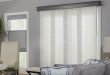 curtains for sliding glass doors with vertical blinds if you need to block glare and harmful uv rays KHMJZEC