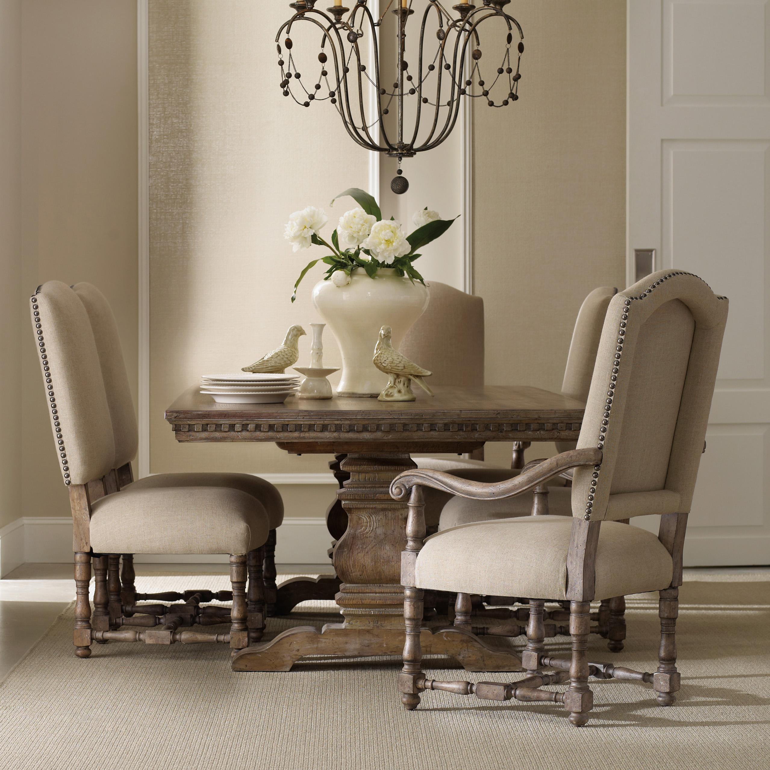 dining room sets with upholstered chairs formal dining set with rectangular table, upholstered arm chairs and DZRFMQG