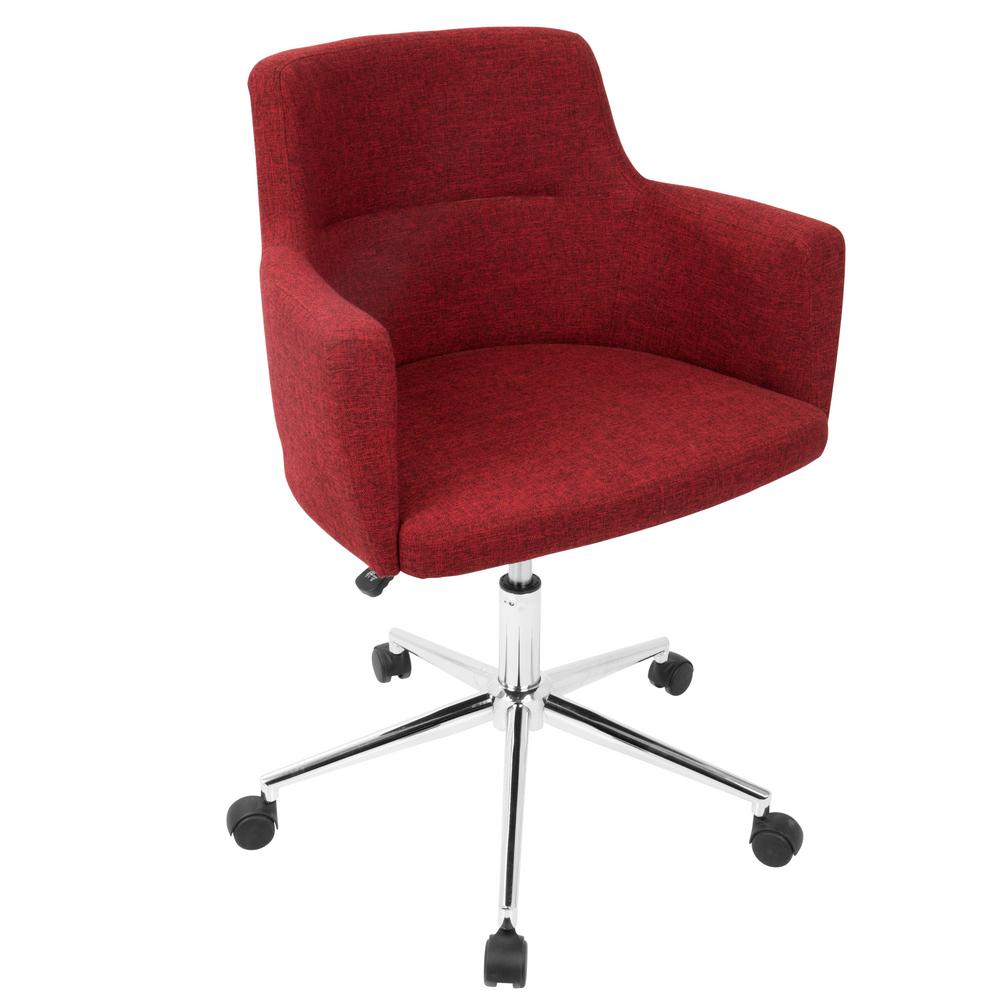 fabric office chairs with arms and wheels living wonderful fabric office chair 0 red lumisource chairs oc KLYNGFQ