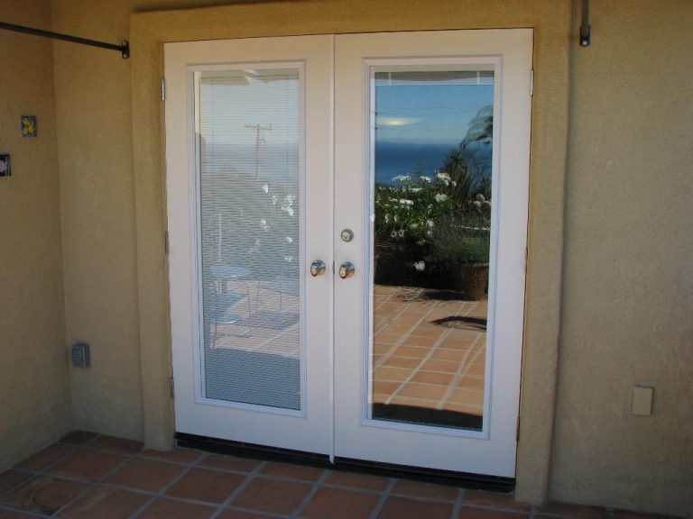 French Doors With Blinds Between The Glass Efficiency and Practicality