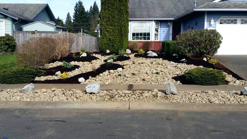front yard landscaping ideas with rocks no grass front yard ZTLJJPR