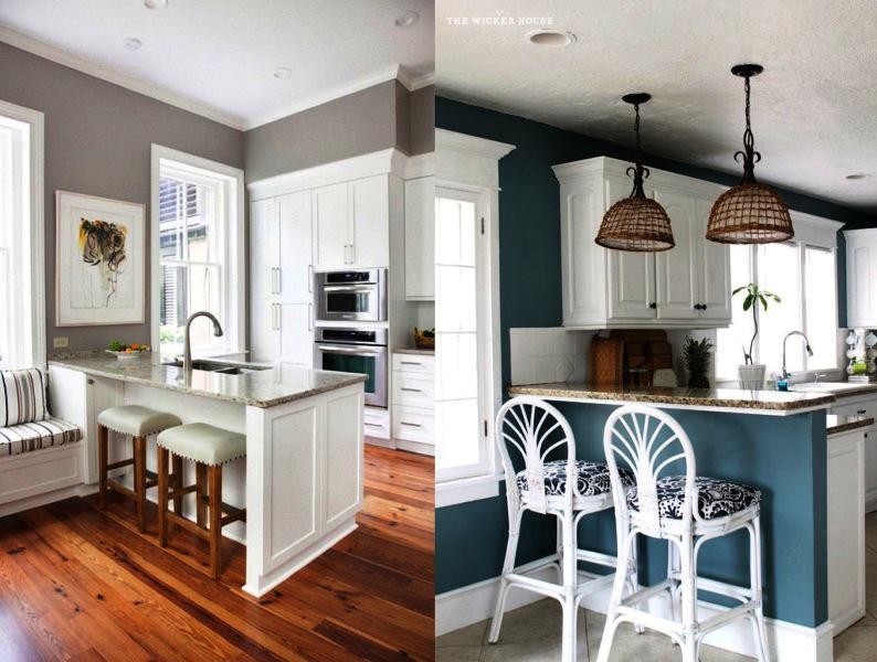 image of: kitchen paint colors with white cabinets OVXYTRS