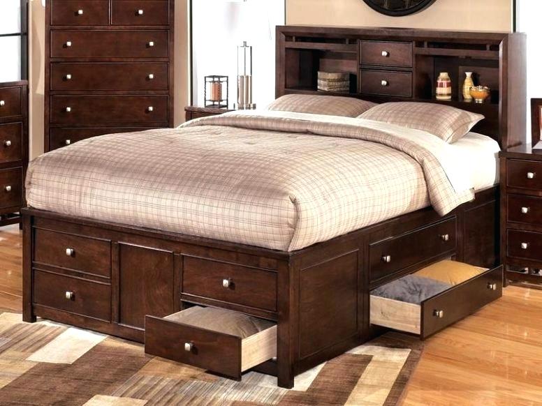 king size bed with storage drawers underneath twin size platform bed with storage drawers full underneath ... YZUABFR