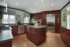 kitchen color schemes with cherry cabinets several cherry kitchen cabinet pictures :) | house | pinterest FPAISEV