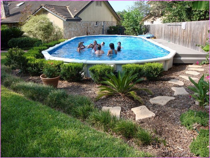landscaping ideas around above ground pool 95 best above ground pool landscaping images on pinterest backyard SILHDGO