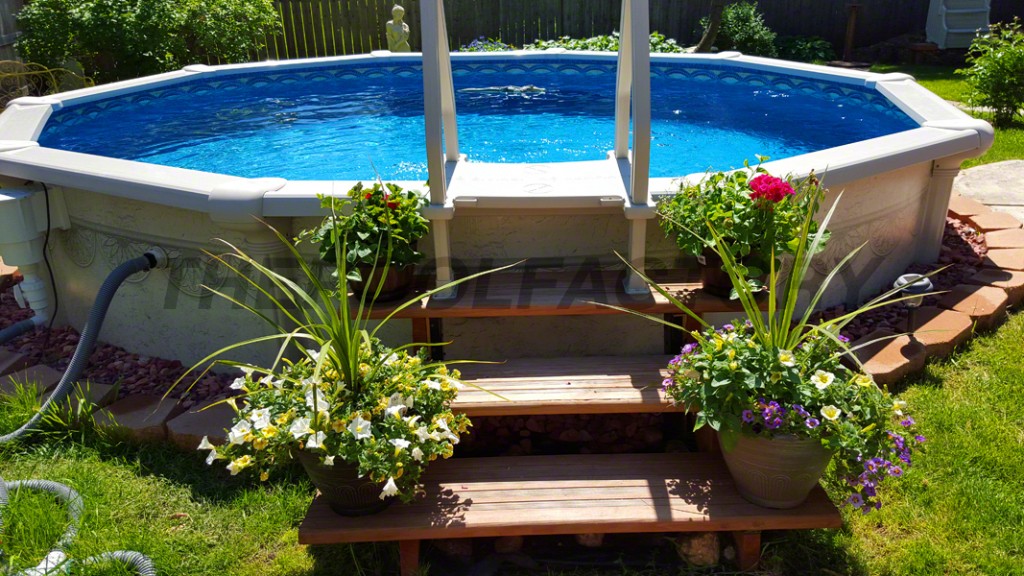 landscaping ideas around above ground pool be sure to check out many more pool installs for QVFNVFB