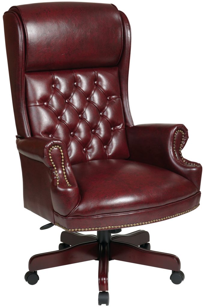 Leather Executive Office Chair High Back Functionality and Comfort at