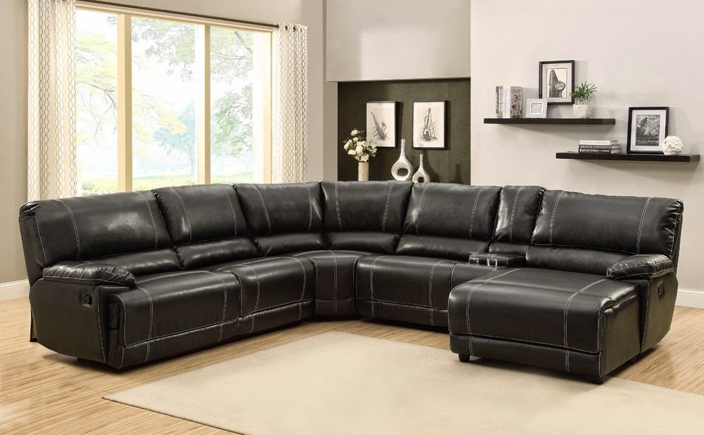 leather sectional sofa with chaise and recliner leather sectional sofa chaise recliner photo - 1 EAWEFKY