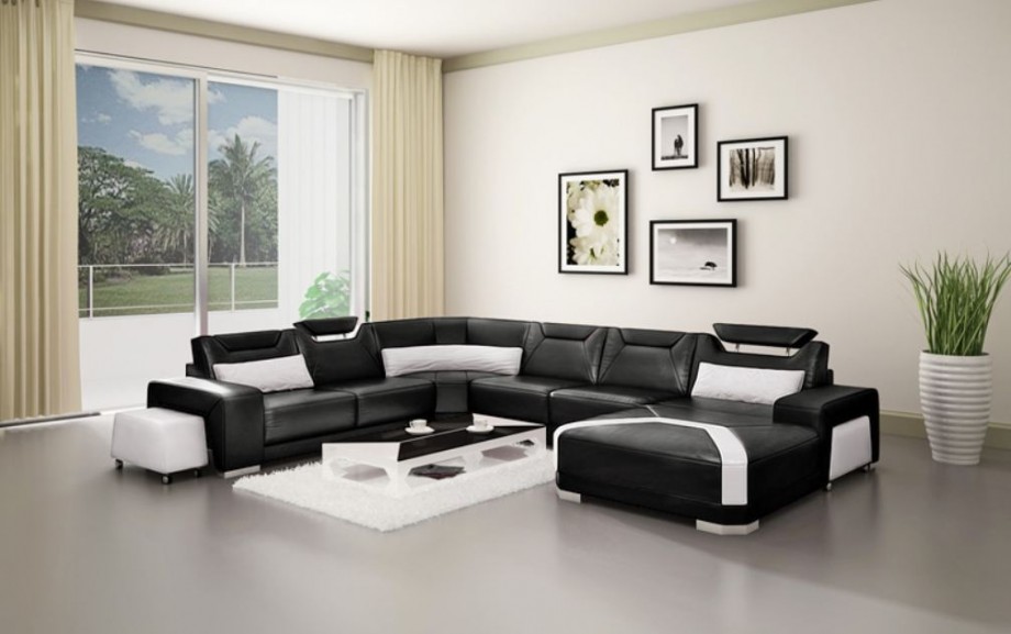 living room colors for black leather furniture black and white leather sofa sectional in white creamy living CAPBIEW