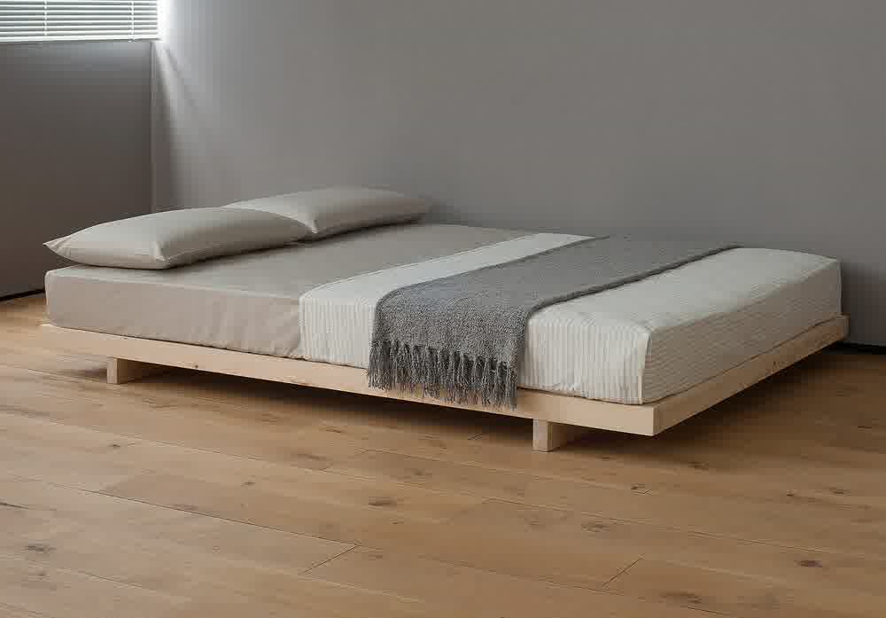 nice queen platform bed frame with headboard with luxury wood PVKRHDC