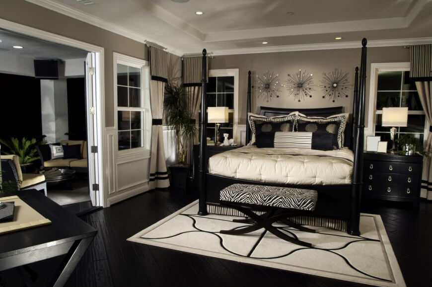 paint colors for bedroom with dark furniture rich bedroom with dark flooring and furniture. FNATDGH