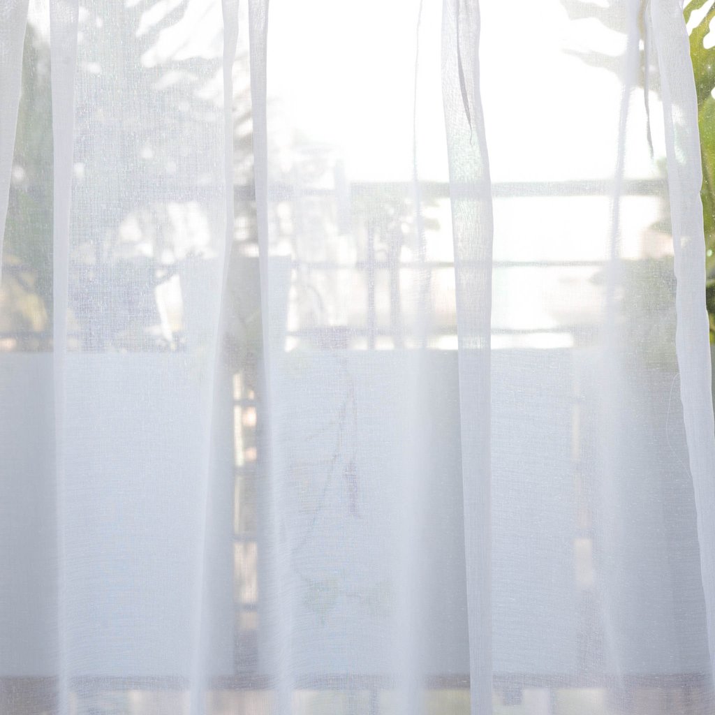 Plain Sheer Curtains mist - plain weave voile sheer curtains - white -extra long curtains DIGNVKV