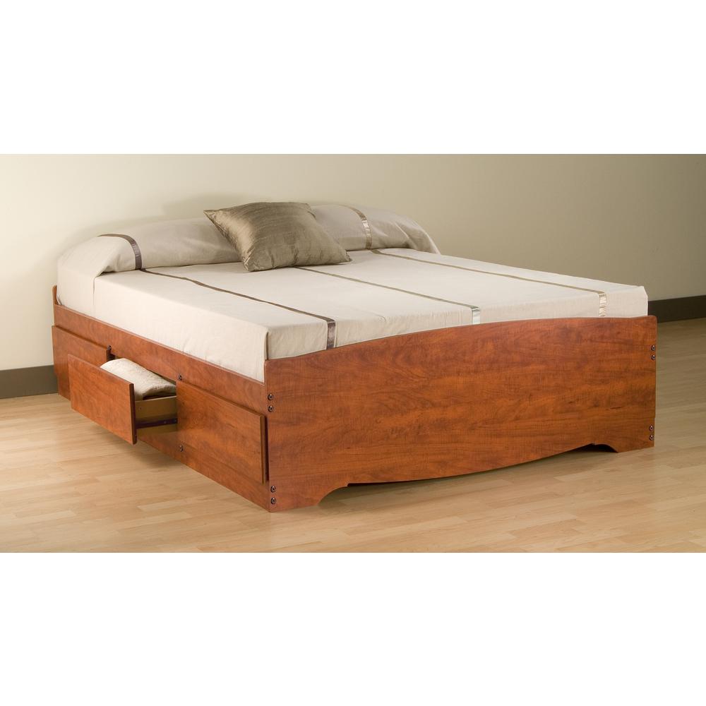 queen size platform bed frame with storage prepac monterey queen wood storage bed DPFPSTQ