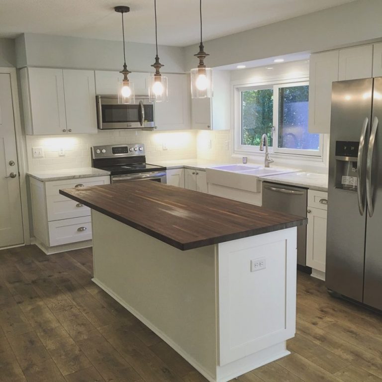 White Kitchen Island With Butcher Block Top Variations and Uses goodworksfurniture