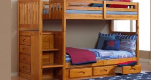 wooden bunk beds with stairs and drawers bunk beds with stairs SWUDZKT