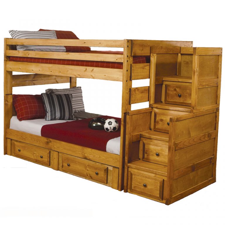 Wooden Bunk Beds With Stairs And Drawers Functionality and Versatility goodworksfurniture