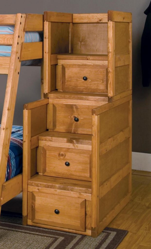 Wooden Bunk Beds With Stairs And Drawers Functionality and Versatility