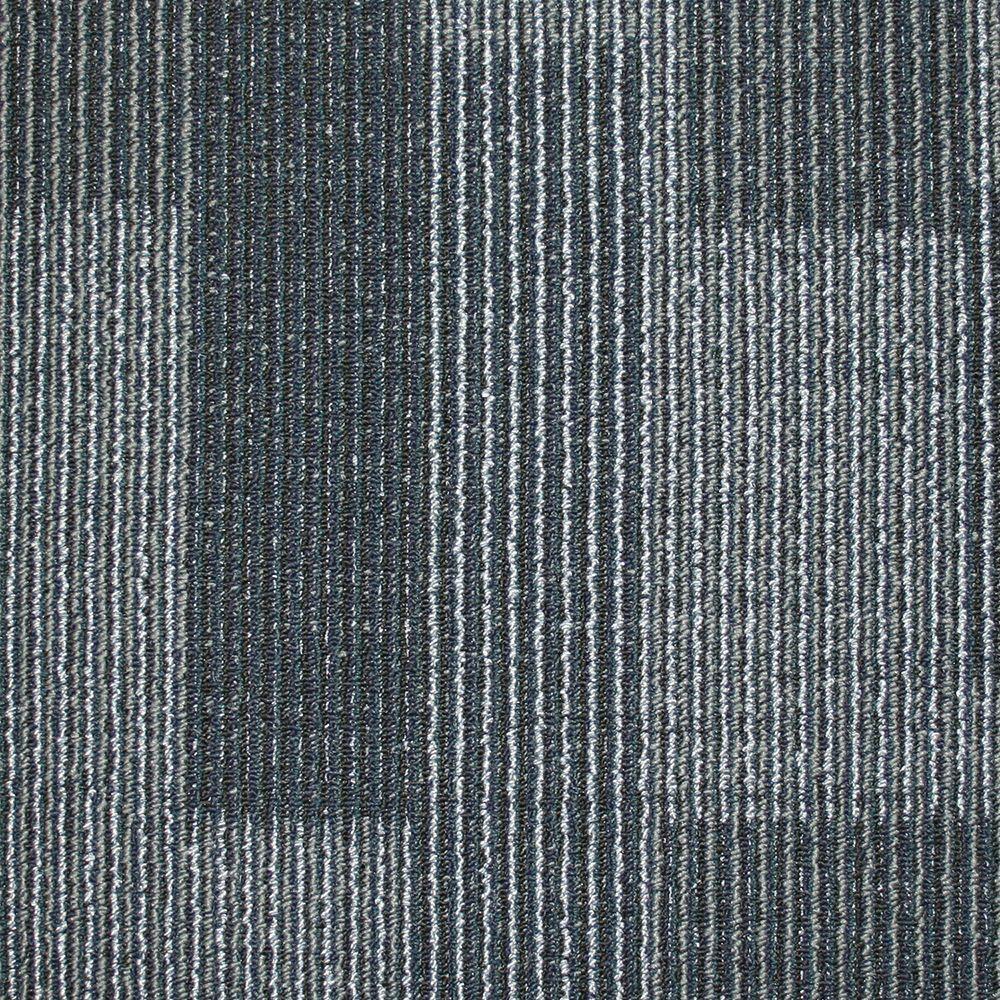 carpet tile patterns texture rockefeller midnight blue loop 19.7 in. x 19.7 in. carpet tile (20 IHTJUIB