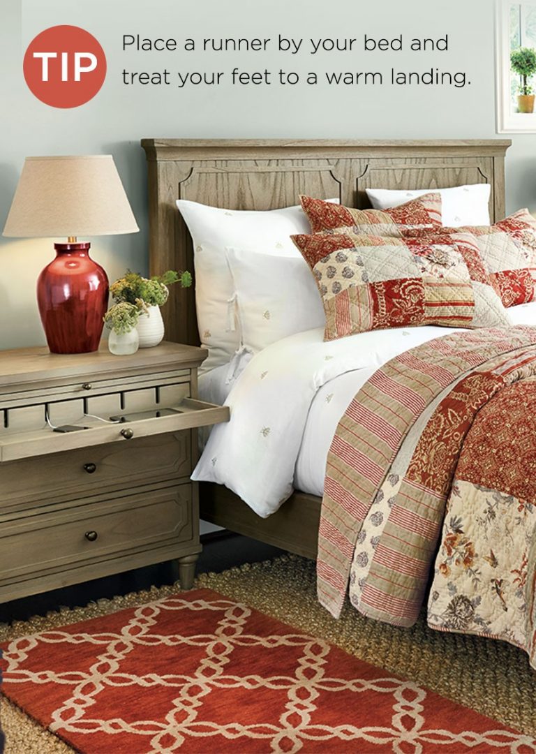 Look for the right grade materials of runner rug next to bed goodworksfurniture