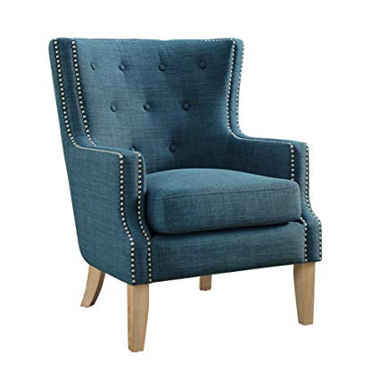 Amazon.com: Dorel Living Otto Accent Chair, Blue: Kitchen & Dining