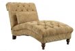 Bowery Hill Accent Seating Golden Toned Accent Chaise, Desert Sand