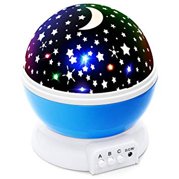 Amazon.com: Lizber Baby Night Light Moon Star Projector 360 Degree