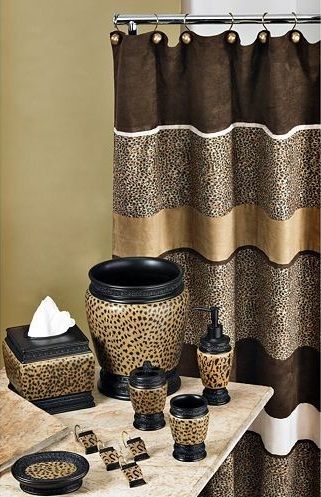 Cheetah bathroom set u2013 Beautiful animal print for bathroom in 2019