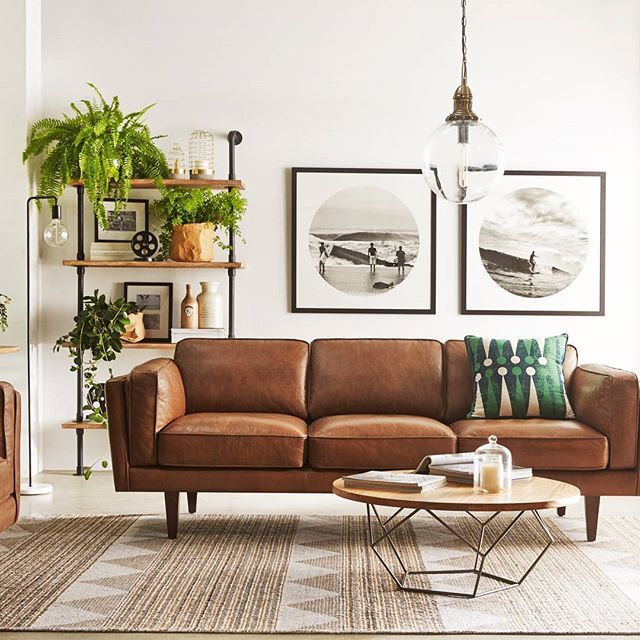 10 Beautiful Brown Leather Sofas | For the Home | Living room