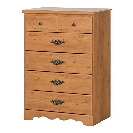 Amazon.com: South Shore Prairie 5-Drawer Dresser, Country Pine with