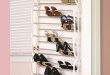 Amazon.com: Over The Closet Shoe Storage Rack. Can Also Be Wall