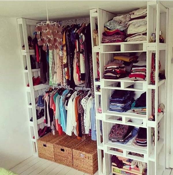 Clothes Storage Solved by 19 Ingenious Low-Cost DIY Closets Swiftly