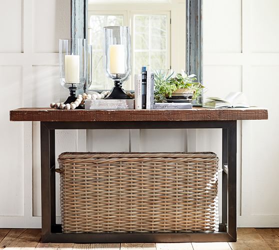 Griffin Reclaimed Wood Console Table | Pottery Barn