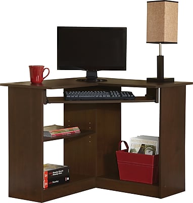 Easy2Go Corner Computer Desk, Resort Cherry | Staples