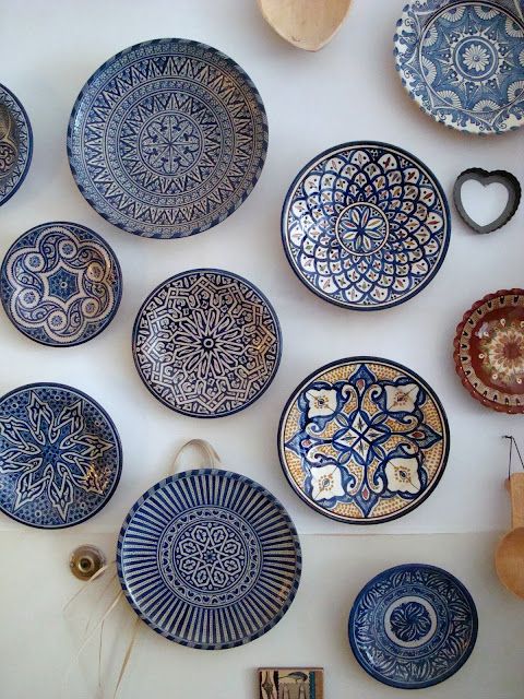 The beautiful blues of Moroccan pottery, via Kim Piotrowski | Resort