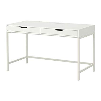Amazon.com : Ikea Alex Computer Desk with Drawers (White) : Office