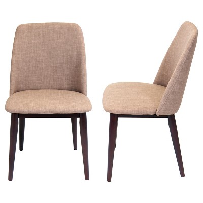 Tintori Mid Century Modern Dining Chairs Wood/Espresso (Set Of 2