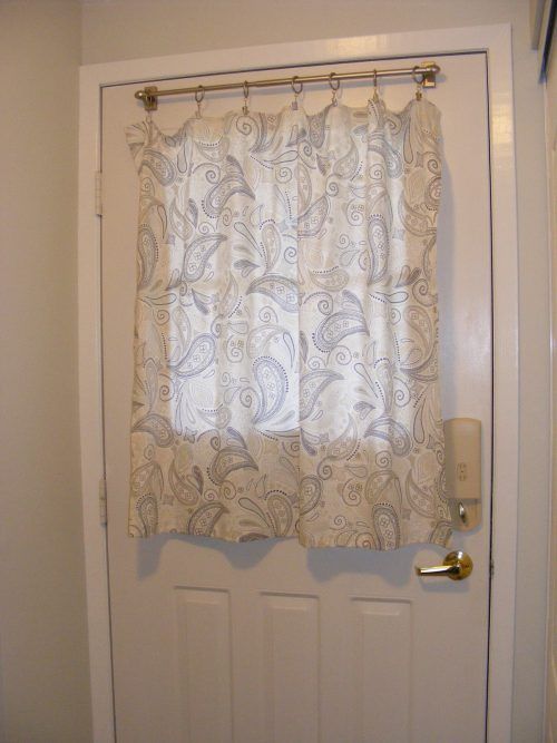Curtain For Door With Half Window #ModernLivingRoom